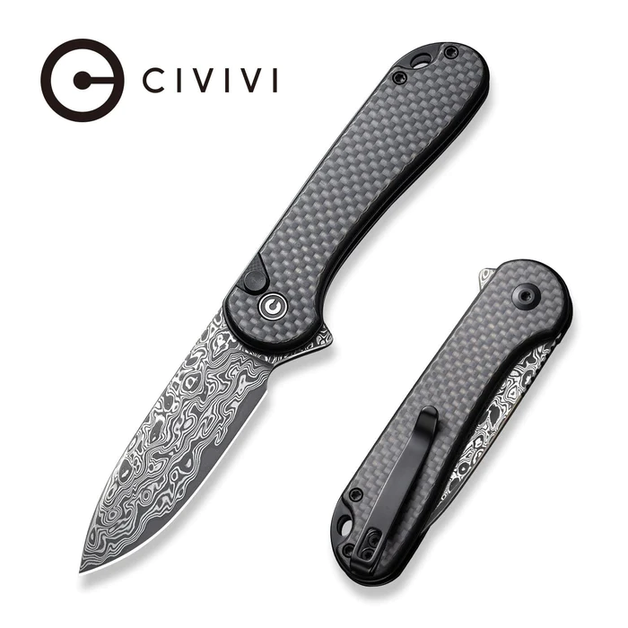 civivi-button-lock-elementum-ii-pocket-knife-twill-carbon-fiber-overlay-on-black-g10-handle-296-damascus-blade-c18062pb-ds1-982959_700x (1) سكين سفيفي C18062PB-DS1 - الصورة 1